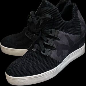 MIA camouflage wedge lace up athletic bootie size 6 1/2 m